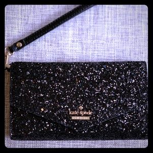 NWT! Kate Spade Laurel Way iPhone Wristlet Black
